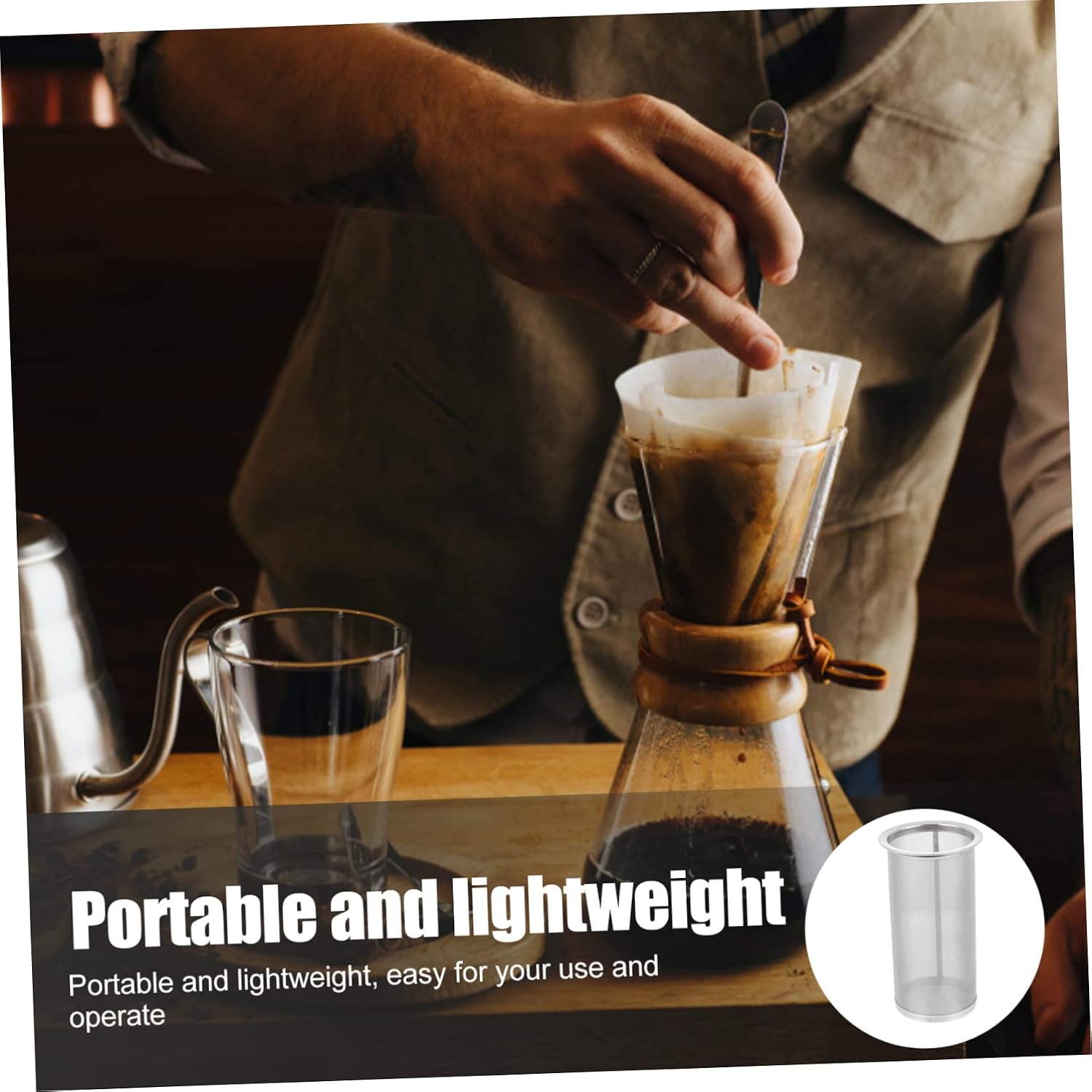 Stainless Steel Cold Brew Filter for Mason Jars Wine Making Filter Barrel Design for Home Brewing and Coffee Lovers Alternative