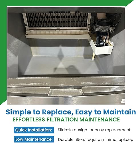 Miniatura 5 de Filtro de aluminio para máquina de hielo de repuesto compatible con filtro de aire Manitowoc Ice 3005939  12.75 x 16.75 x 332 PTLS PTSS  1 paquete