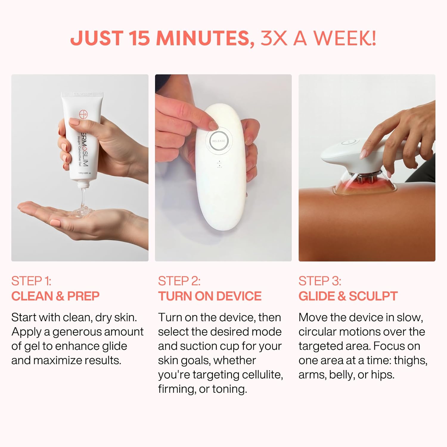 3-in-1 Body Sculpting Device – Body Contouring Massager for Stomach, Arms, Legs & Thighs – Cellulite Massage Tool, Skin Tightening Machine & Lymphatic Drainage Massager - Image 4