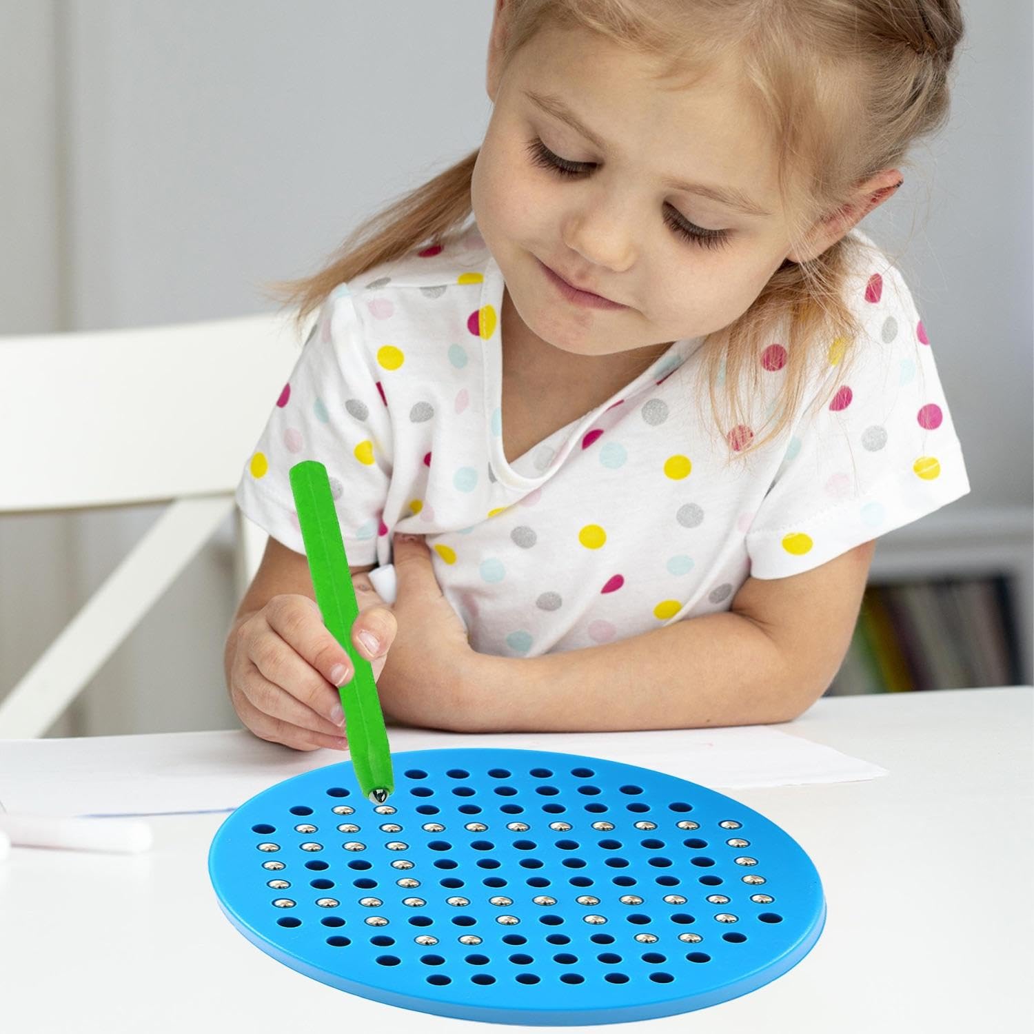 6 Parties du Crayon Aimant De Plaque d'image, Crayon Magnétique, Aimant pour Plateau Magnétique, Outils De Plaque Magnétique pour Enfants, Crayon Aimant pour Revêtements Aimant.