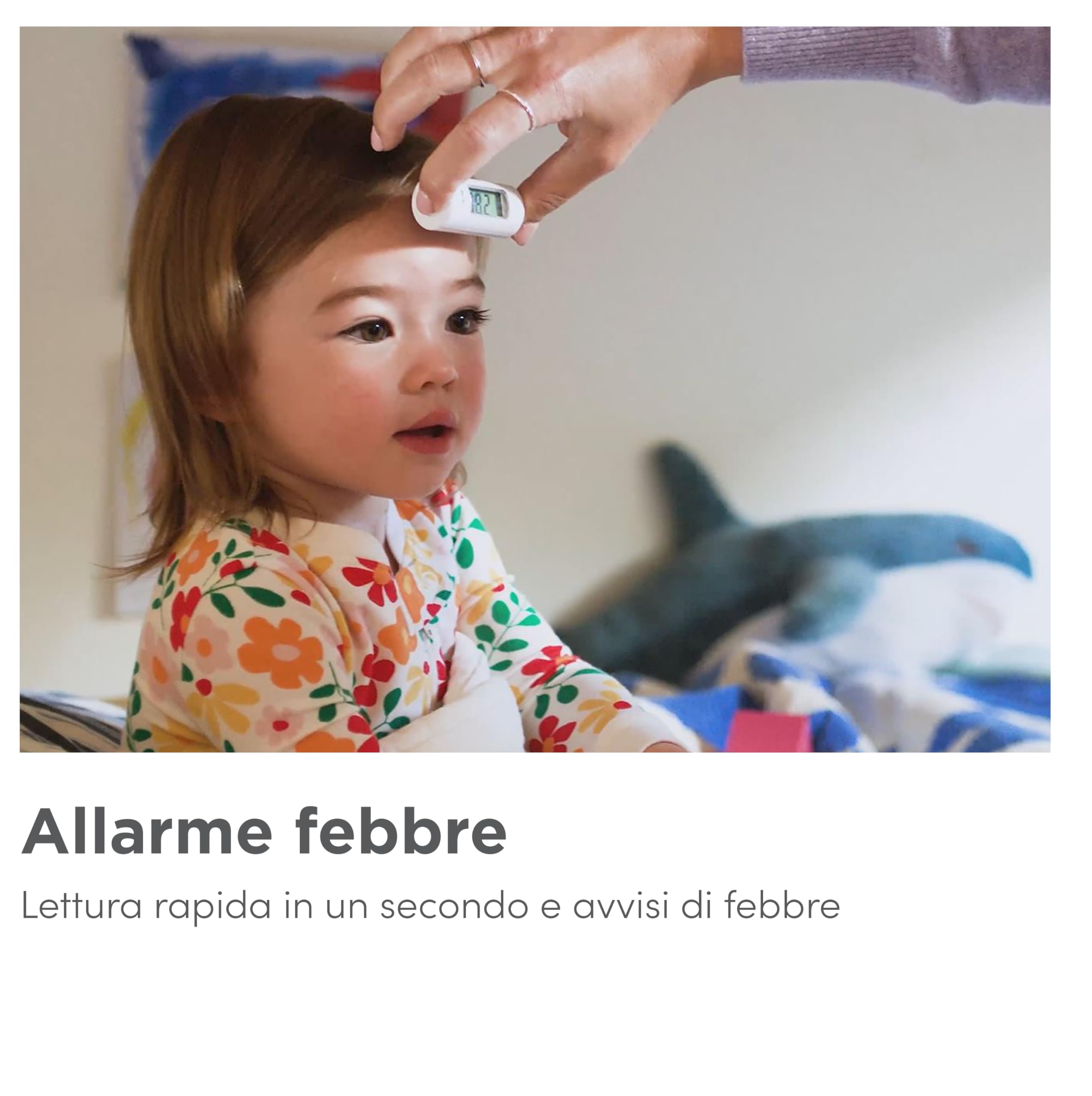 Munchkin Termometro infrarossi senza contatto per bebé e bambini, Compatto e portatile con allarme febbre, Essenziale per bambini y ottimo per viaggio