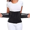 MAMODY Postpartum Belly Wrap – Post Partum Women Belly Belt After Pregnancy Postpartum Belly Band Waist Cinchers After Birth (Black, L)