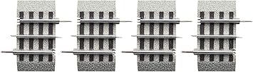 Lionel FasTrack 1.75-Inch Straight O Gauge Train Track 4-Pack, Lionel O Gauge 3-Rail FasTrack Expansion Track for Model Train Layouts & Railroad Sets, Age 14+