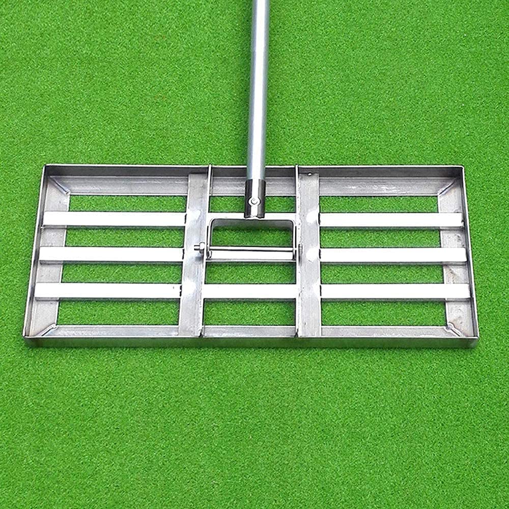 Grabie do bunkrów z piaskiem golfowym, grabie ze stali nierdzewnej do wyrównywania trawnika, grabie aluminiowe do piasku, narzędzie golfowe, ogrodnictwo, ręczne grabie do ogrodu, pola golfowego, far