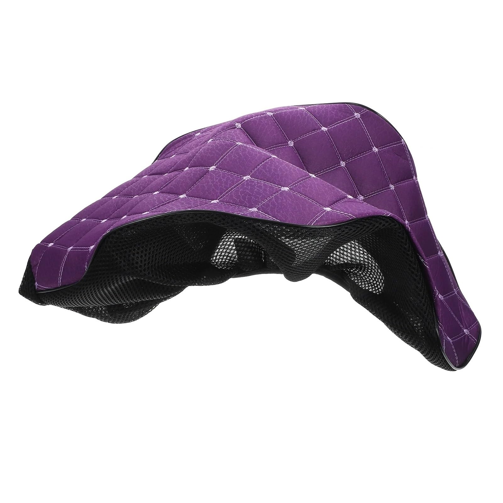 Cuscinetti protettivi per il sedere Per Moto per coprisedile Per Rete di lino Traspirante Antiscivolo Protezione assorbimento degli urti per scooter(purpureo)