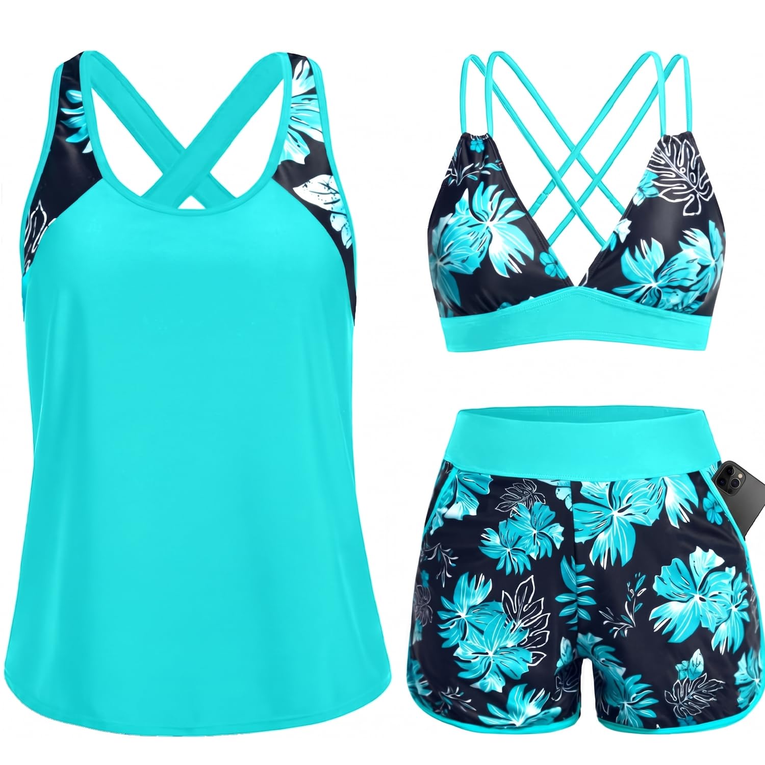 Daci 3 Piece Tankini Set