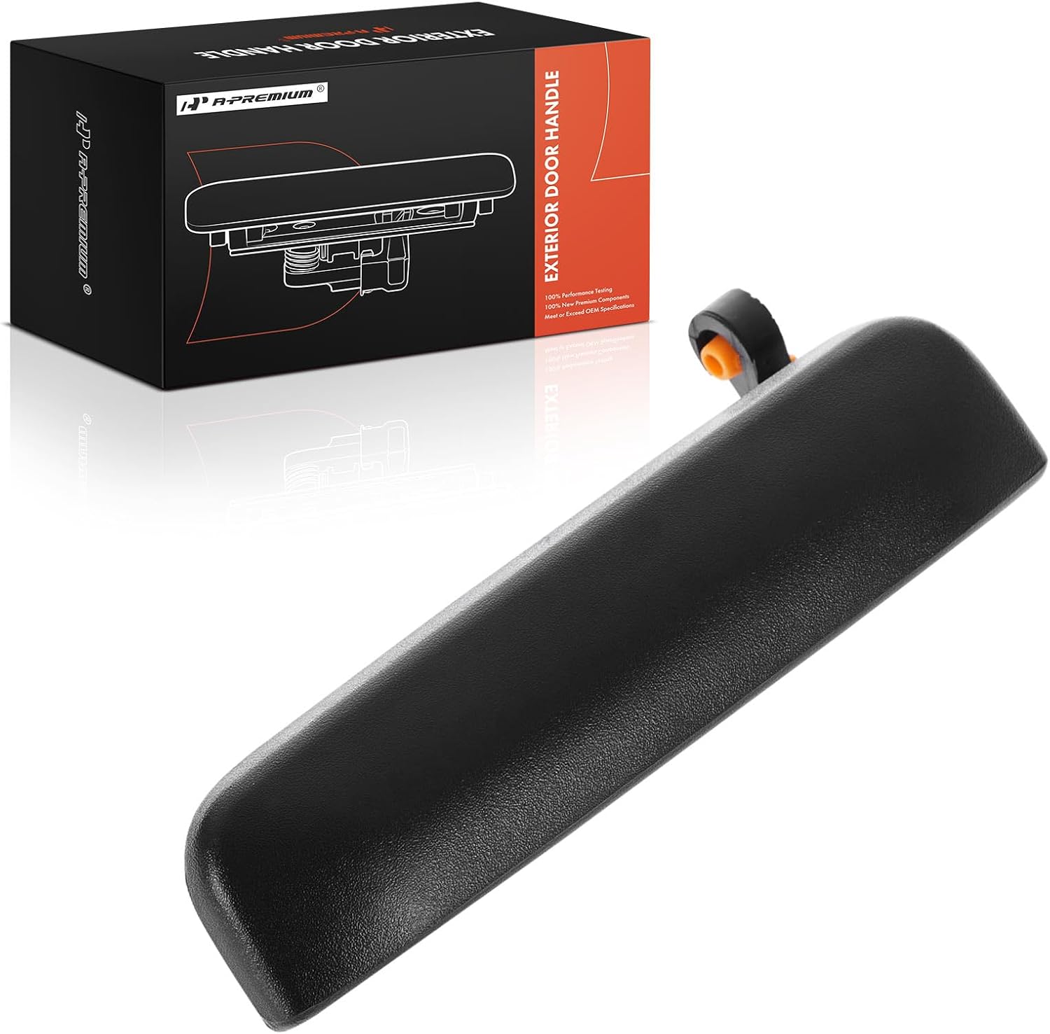 A-Premium Front or Rear Left Driver Side Exterior Door Handle Compatible with Nissan Frontier 1998-2004, Xterra 2000-2004, Textured Black, Replace# 80607-2S400