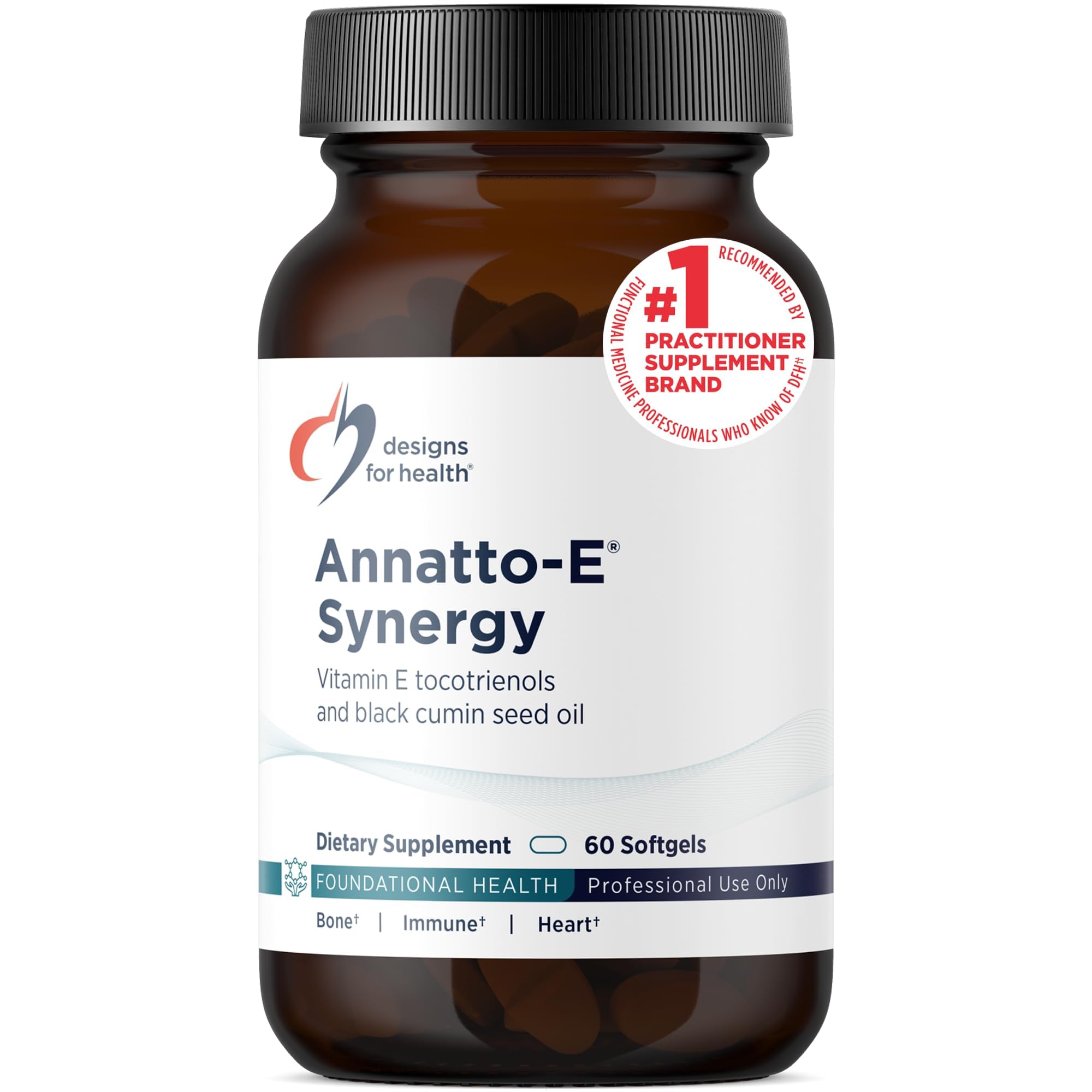 Designs for Health Annatto Tocotrienols, Antioxidant Support, 60 Softgels Standard Packaging