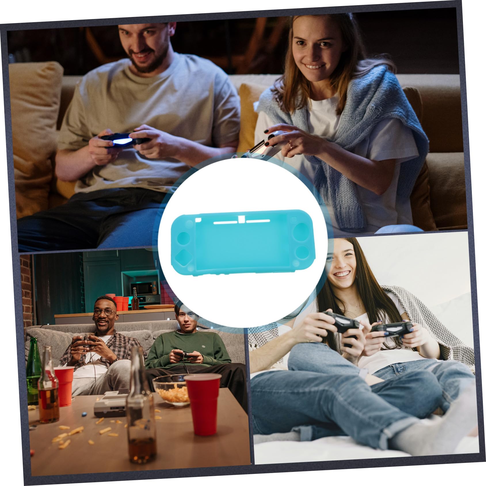 Hemobllo 4pezzi Switch Gamepad Protective Case Antiscivolo e Resistente Agli Urti Compatibile Con Dock e Facile Da Rimuovere