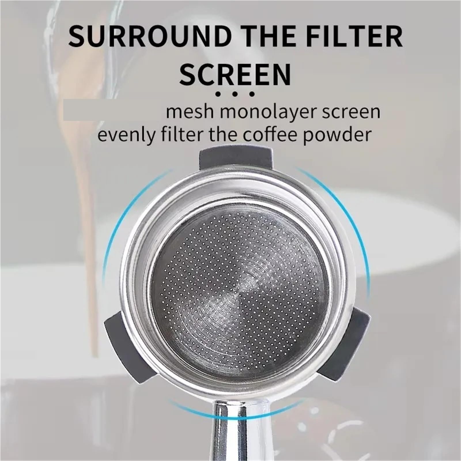 Portafiltro Senza Fondo Per Caffè Da 54 Mm, Compatibile Con Breville, Cestello Filtro Di Ricambio 870 878 880 Strumenti Barista Nudi Accessori Per Caffè Espresso(54mm rosewood-B)