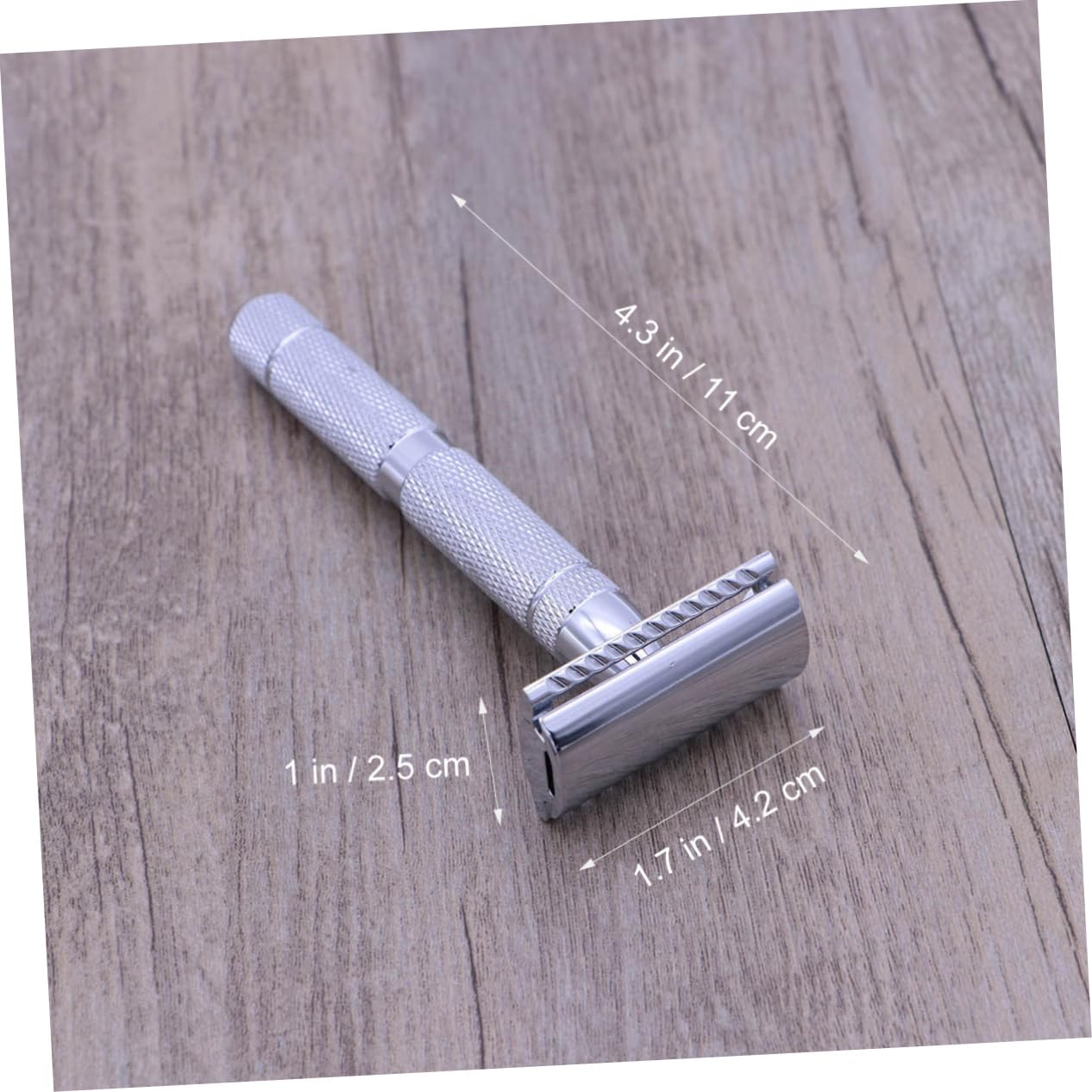 Healeved 3stücke Sicherer Rasierer Aus Edelstahl Doppelter Nassrasierer Für Männer Professionelles Design Mit Rutschfester Grifffläche Für Barbershops Und Zuhause Hautschonend Ohne