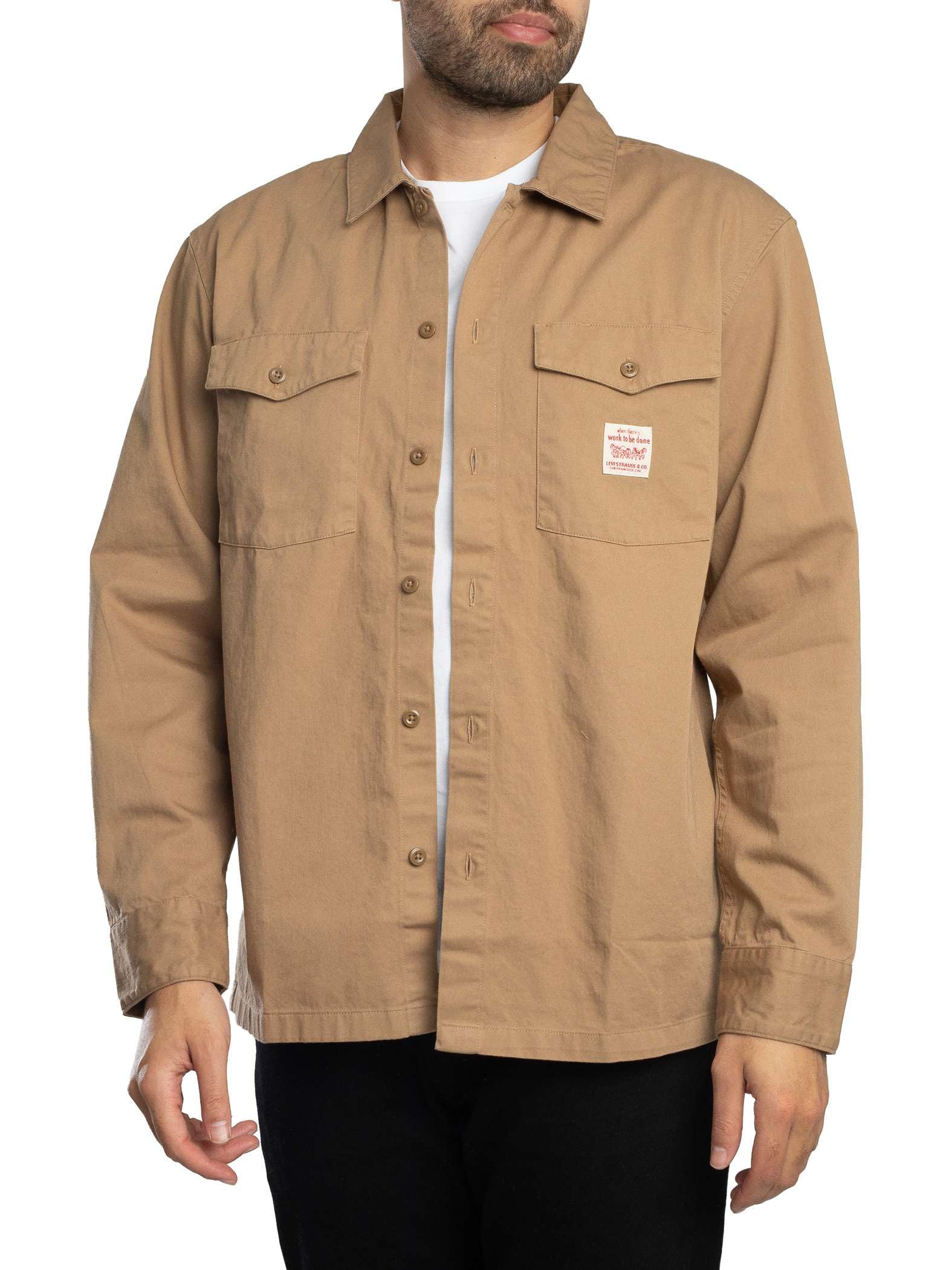 Chemise de travail Levi's en twill de coton haut de gamme XL - 8