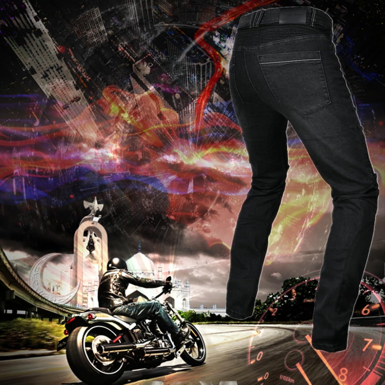 Pantalon Kevlar Moto HOMDECR Pantalones De Moto Para Mujer,Kevlar
