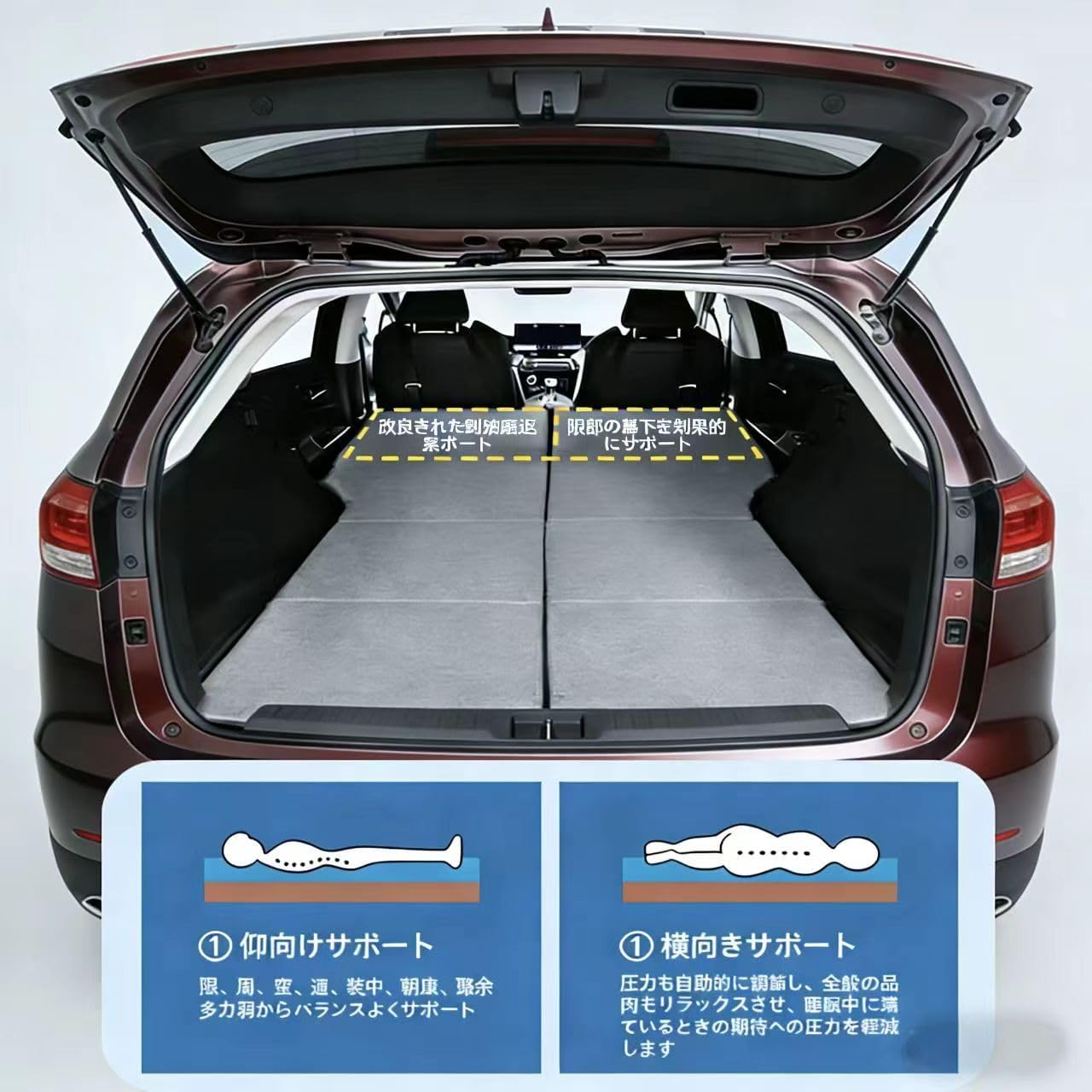 2025年 車中泊 マット に適用 ホンダ JJ1 JJ2型 2018年7月～現行 膨張可能な車中泊 マット 後部座席マット 車用ベ 2025年  車中泊 マット に適用 ホンダ JJ1 JJ2型 2018年7月～現行 膨張可能な車中泊 マット 後部座席マット 車用ベ ホンダ N-VAN JJ1  JJ2 に 適用車中泊 ... に適用 N-VAN JJ1系 平成30年～現行 車中泊 マット 車用ベッド 非膨張式 車中泊 キャンプ 自動車 折りたたみ式 車載