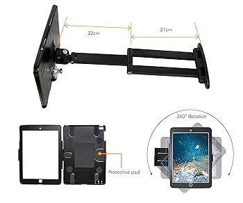 Amazon.co.jp: 壁取り付けブラケット 折り畳み式 iPad 9.7インチ