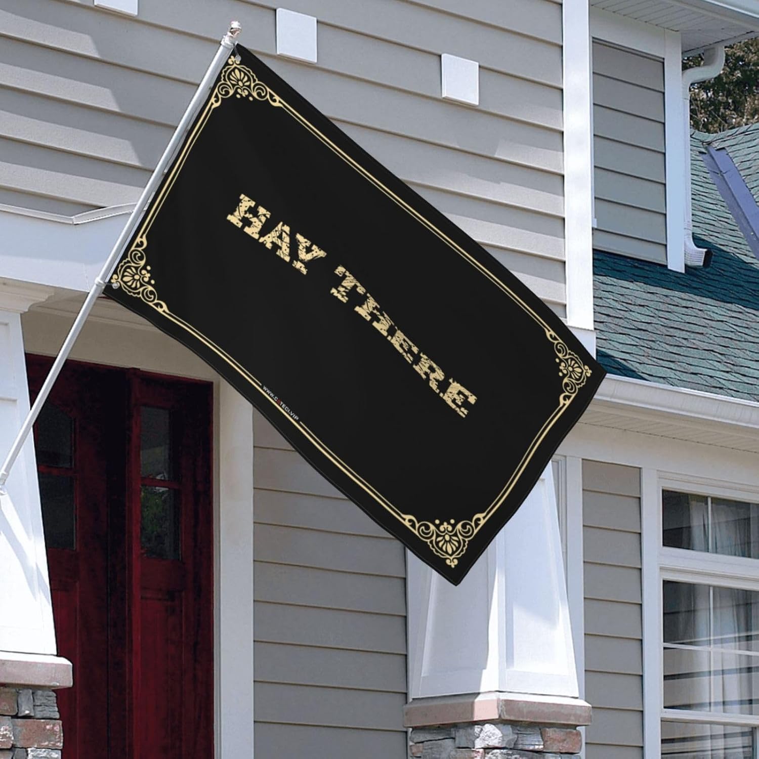 Dorm Wall Decor For College Boys Hay There Flag Room Flags For Guys Funny Hunting Gifts (Color : Colour, Size : 152X244CM)