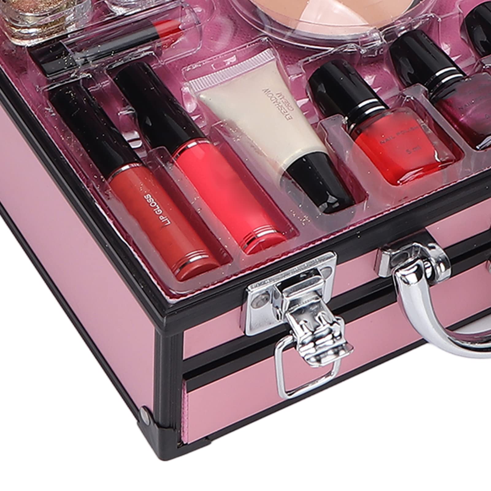 CHICIRIS Make-up-Geschenkset: Komplette Lidschatten-Palette in einem Nagellack-Set, Rosa, Luminous Finish, Voller Deckkraft, Unisex, Beauty-Artikel