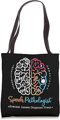Brain of a Speech Pathologist Speech Language Therapy Tote Bag