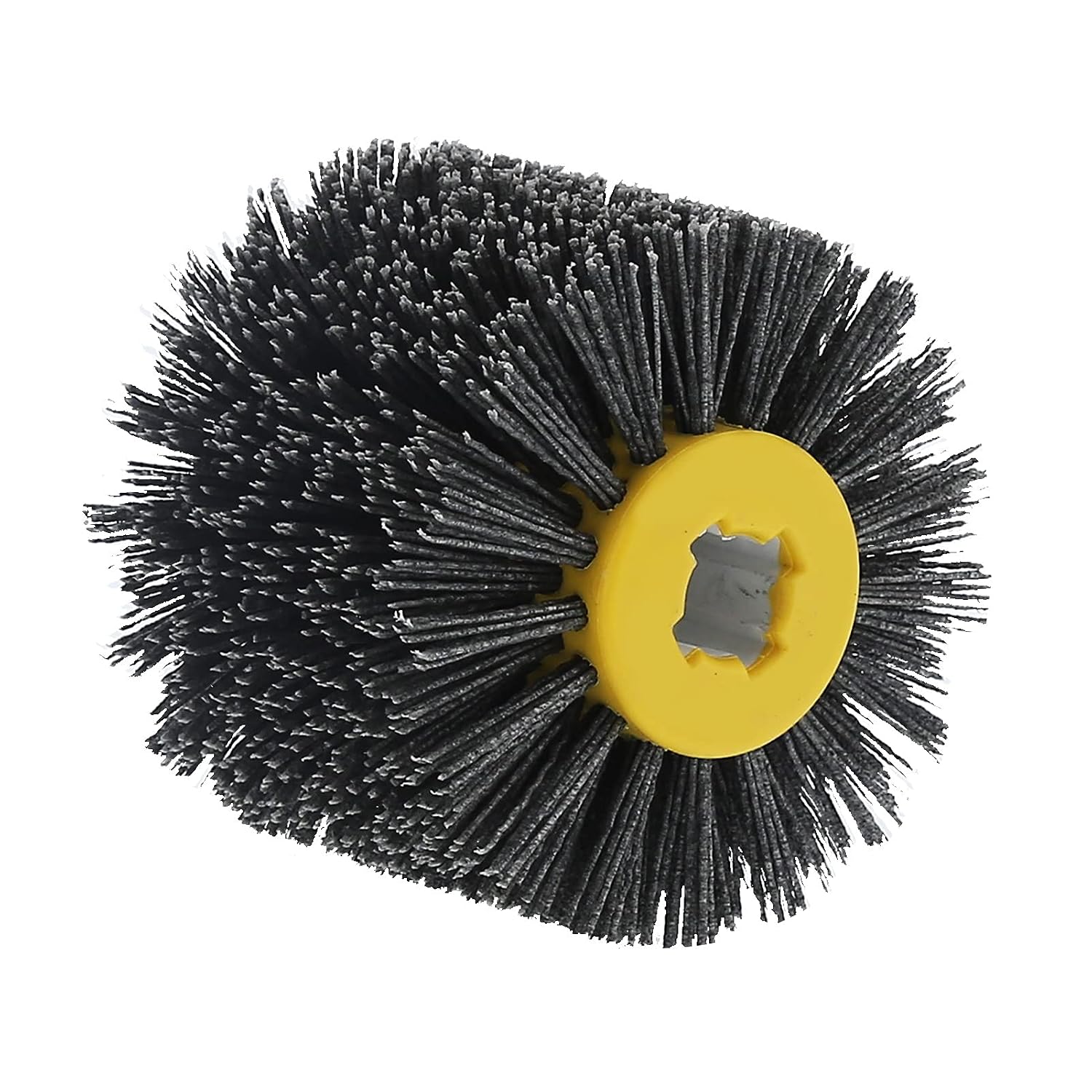 Abrasive Nylon Wire Drawing Wheel Drum Brushes, Wire Drawing Wheel Abrasive Burnishing Polishing Brush for Wooden Furniture Floor