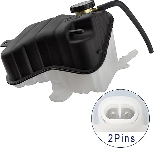Miniatura 2 de 603-122 Depósito de depósito de desbordamiento de refrigerante con tapa para Cadillac DeVille 2000-2005 Oldsmobile Aurora 2001-2003 Pontiac