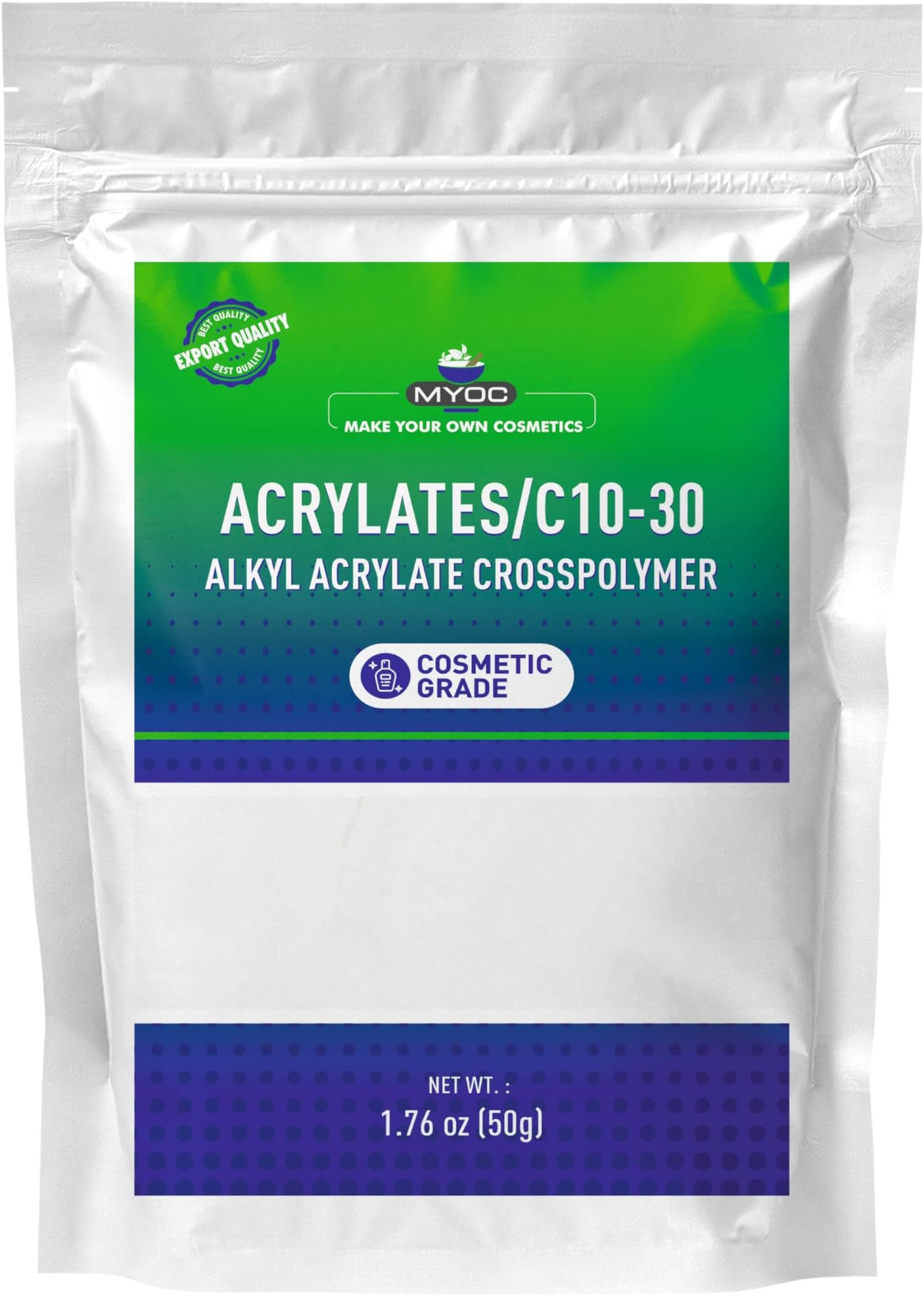 Acrylates/c10-30 Alkyl Acrylate Crosspolymer (Ultrez 20) – 50 Gm (1.76 Oz), Pure Acrylate Crosspolymer Cosmetic Grade, Cosmetic Thickener, Raw Material for Cosmetic, Acrylate Crosspolymer Bulk