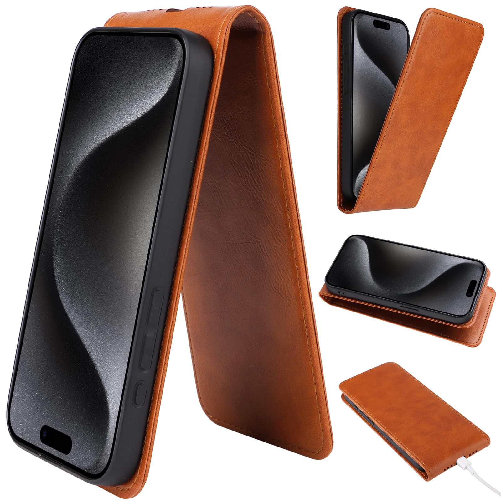 Coque Magnétique Google Pixel 10 Pro XL – Housse Flip RFID Blocage – Noir