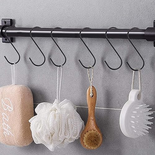 Miniatura 8 de D-buy Paquete de 120 ganchos en S de 35 pulgadas ganchos en S resistentes para plantas ganchos en S para colgar al aire libre ganchos de luz ganchos