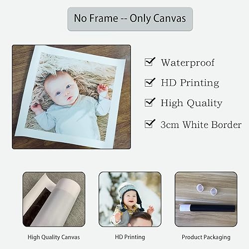 Miniatura 6 de LZIMU Impresiones en lienzo personalizadas con tus fotos, arte de pared personalizado de foto a lienzo, regalo de foto personalizado para decoración
