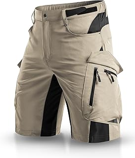 Men's Outdoor Quick Dry Lightweight Stretchy Shorts for Hiking, Tactical, Camping, Travel with 6 Pockets