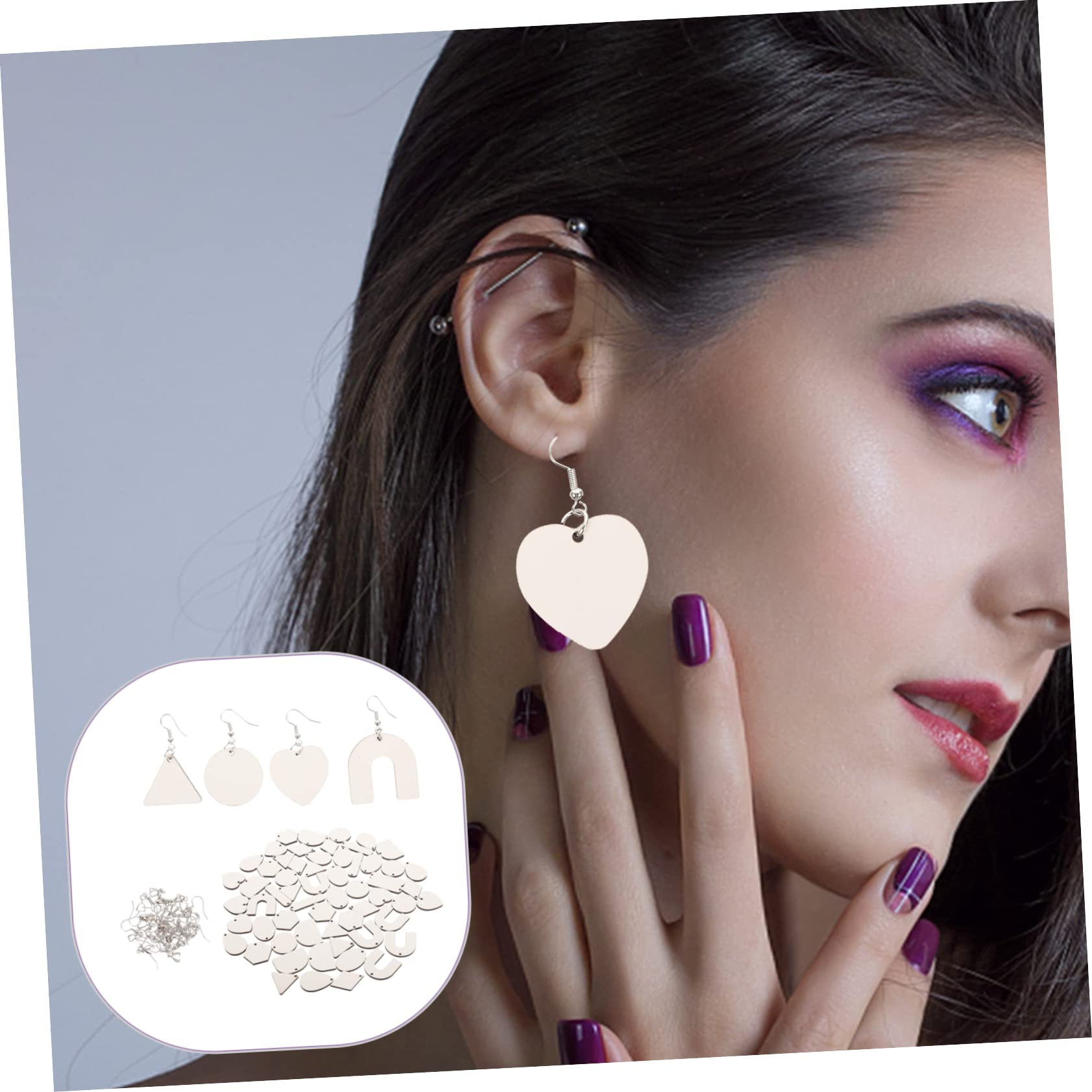 Lurrose 3sätze Sublimation Ohrringen Handgemachte Ohrring Blanks Für Schmuck Doppelseitige Druckbare Ohrringe Für Kreative Und Persönliche Anpassungen