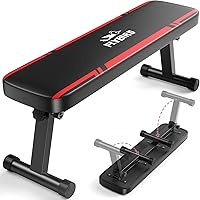 FLYBIRD Foldable Flat Weight Bench - 1000 LBS Capacity, Easy Assembly for Home Gym Bench Press & Strength Training