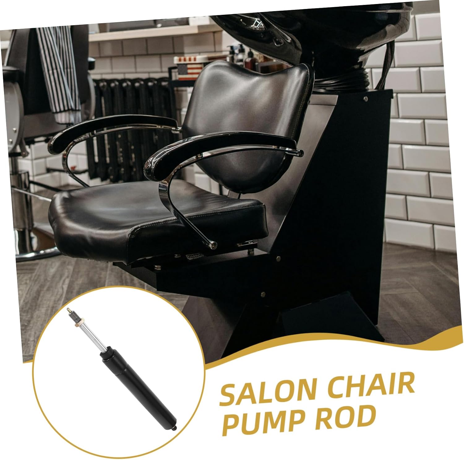 Barber Chair Air Bar Accessory Heavy-Duty Hydraulic Rod Replacement for Salon Chairs Height Mechanism for Optimal Comfort and Durability Fitting for Boss and Beauty Chairs
