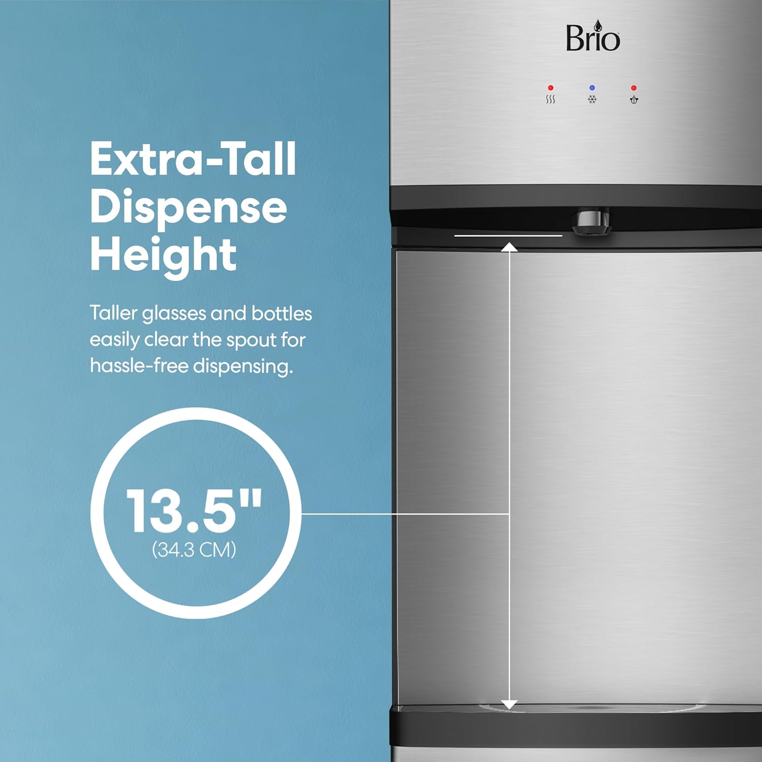 Water Cooler Dispenser, Stainless Steel