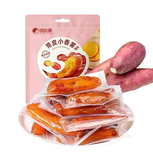 Miniatura 1 de SXET Bocadillo de batata seca, dulce y masticable, sin azúcar añadido, paquete individual, 250 g8.8 oz por paquete (aproximadamente 6 por paquete)