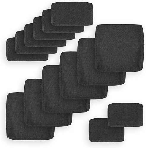 Miniatura 7 de NICESOUL Fundas de cojín de repuesto para sofá de olefina para exteriores, para muebles de patio, fundas de cojín para respaldo, solo fundas de