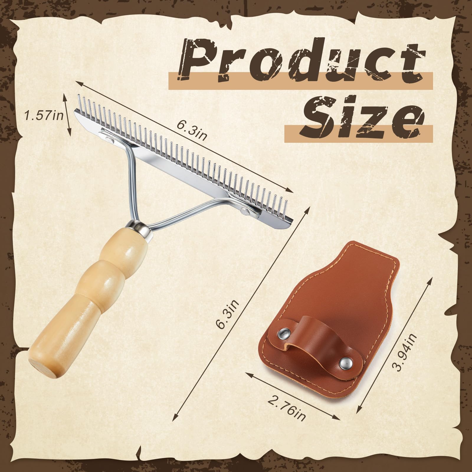 Horse Show Comb & Holder - Grooming Set -2
