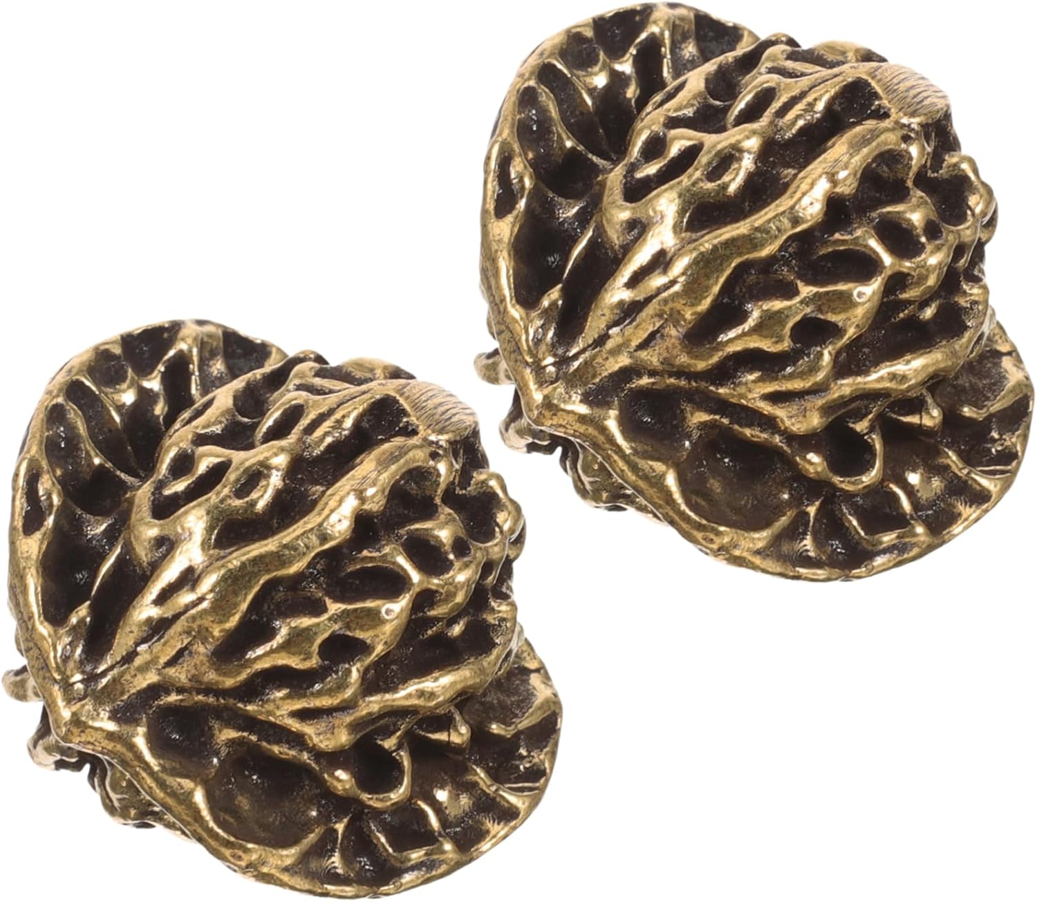 KOMBIUDA 2pcs Solid Brass Feng Shui Ornaments Chinese Hand Balls for Health Decor Zen Balls
