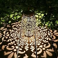 Vista 2 de Kaixoxin Farol solar para colgar o mesa al aire libre luz solar para patio patio jardín