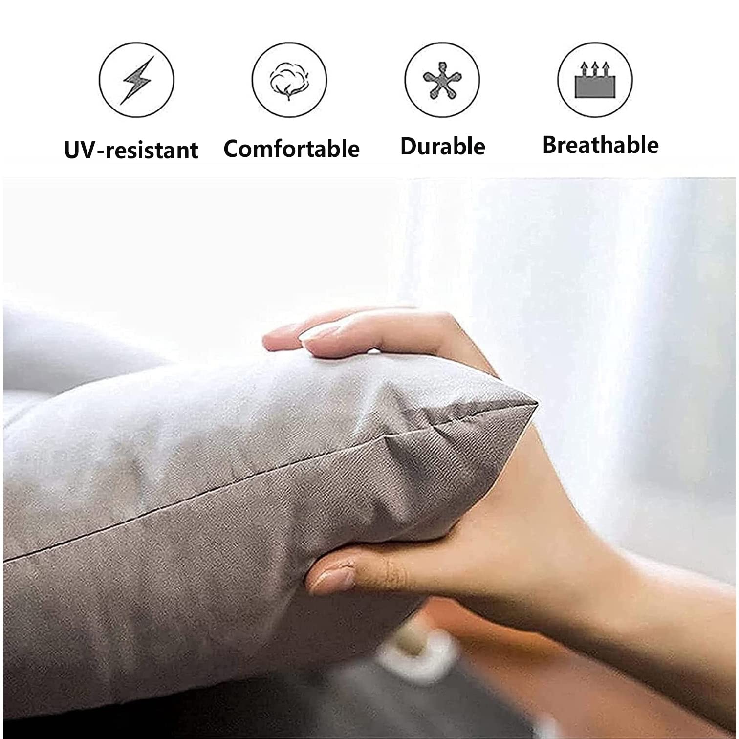 SUCADA Terrassenbank-Kissen, Sonnenliegen-Kissen, dick, Gartenterrasse, langes Stuhlkissen für drinnen und draußen, überfüllte Terrasse, Veranda, Loveseat-Pads, Liegestuhl-Relax-Matte (Farbe: A, Gr