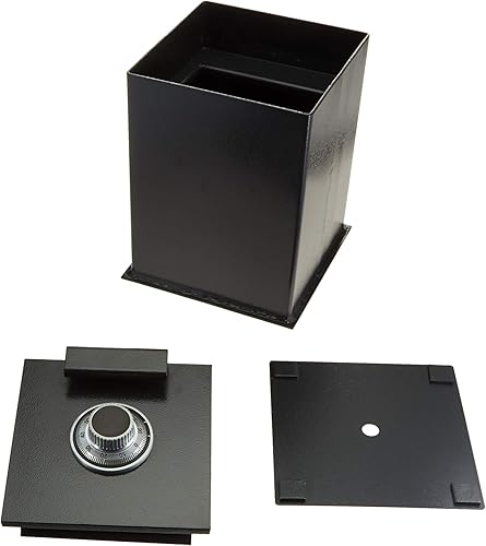 Protex IF-1212C II - Seguro para el suelo, seguro para debajo del suelo, cerradura combinada LaGard Group II, cubierta de acero resistente, placa