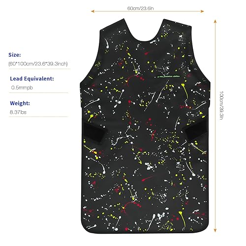 Miniatura 2 de Delantal de plomo con escudo tiroideo, delantal de plomo de 0.5 mmPb para rayos X, chaleco de protección equivalente al plomo ligero para