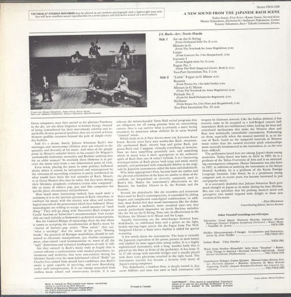 Amazon.com: Johann Sebastian Bach - A New Sound From The Japanese