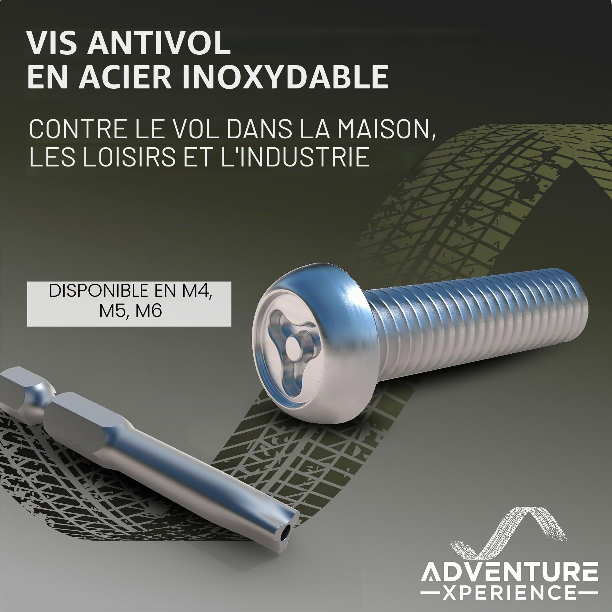 Y-Torx Vis de sécurité, en acier inoxydable, à tête bombée, Torx avec trou, kit de vis avec embout, vis antivol V2A, anti-manipulation M4, M5, M6