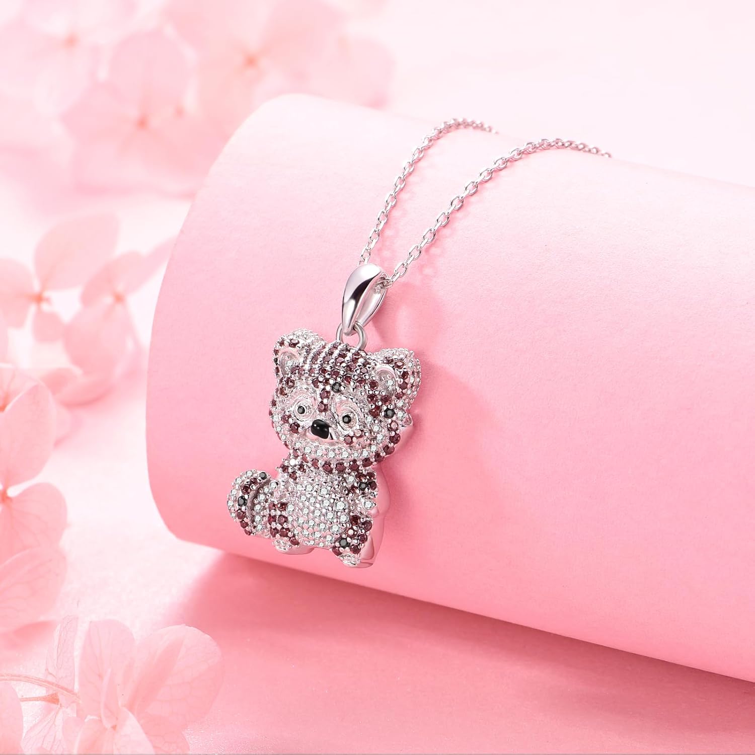 Red Panda Necklace S925 Sterling Siver Red Panda Gifts for Women Animals Jewerly Gift for Women - Image 4