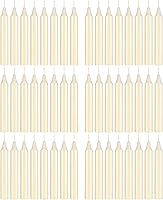 Vista 36 de Mega Candles 12 velas cónicas marrones sin perfume, velas de cera vertida a mano de 10 x 7/8 pulgadas, decoración del hogar, recepciones de boda