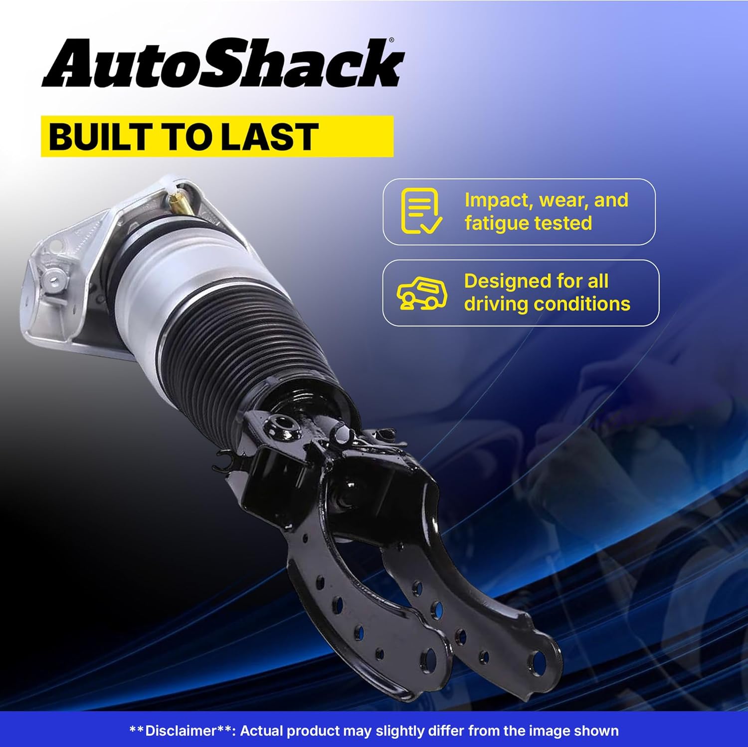 AutoShack Front Air Shock Absorber Strut Spring Driver or Passenger Side Replacement for 2005-2009 Land Rover LR3 2006-2014 Range Rover Sport 2010-2014 LR4 3.0L 4.0L 4.2L 4.4L 5.0L 4WD AWD KAS83R21F
