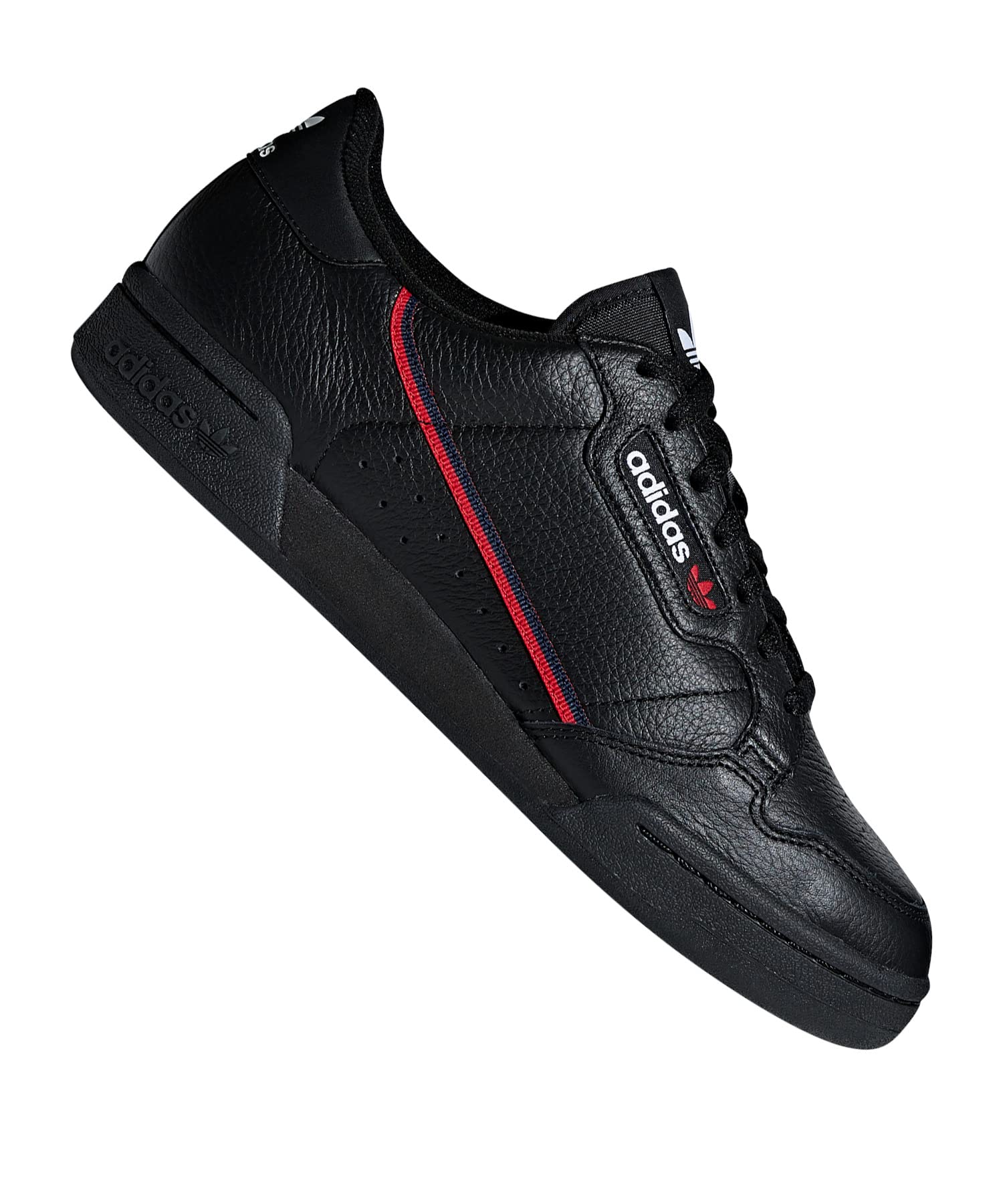 adidas Continental 80, Scarpe da Ginnastica Basse Uomo, Nero Core Black Scarlet Collegiate Navy 07, 43 1/3 EU
