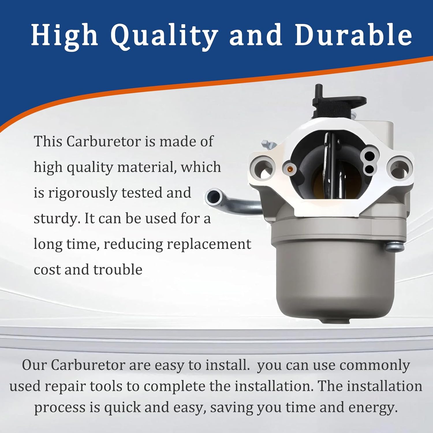 Carburetor Carb Kit Replacement for Troy-Bilt TB30R 10.5 HP 344cc Riding Lawn Mower Compatible with 13CC26JD011