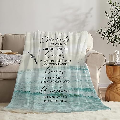 Miniatura 438 de Tijuboni Manta con diseño de tortuga marina y océano, regalos náuticos para mujeres, hombres, niñas, niños y adultos, manta de franela suave para