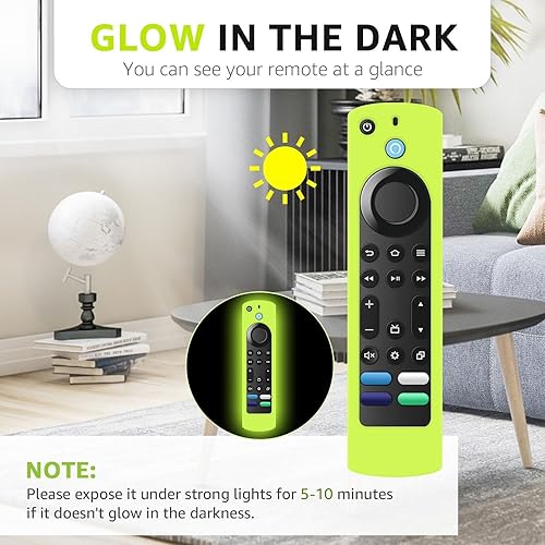 Miniatura 4 de Paquete de 2 fundas de repuesto compatibles con control remoto Toshiba e Insignia Fire TV, funda de silicona que brilla en la oscuridad para